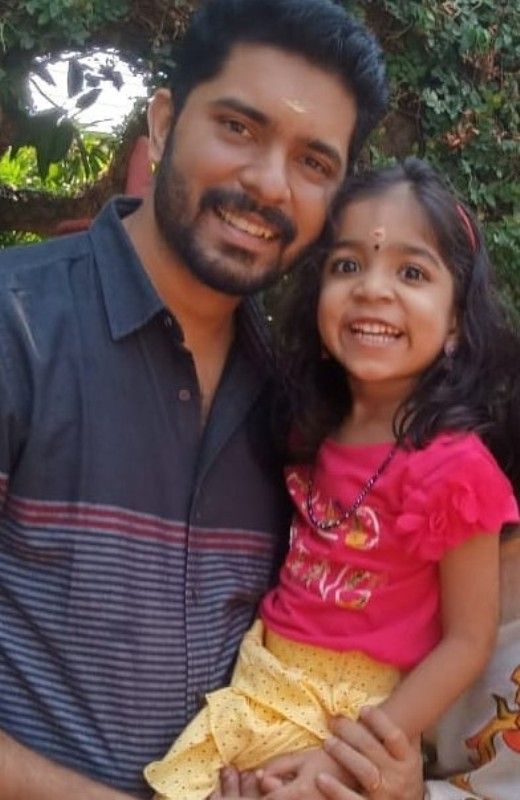 Sreeram with his daughter
