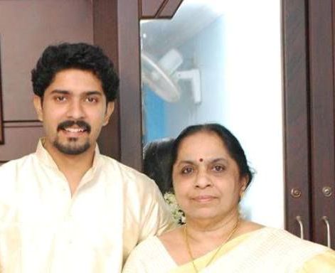 Sreeram with his mother