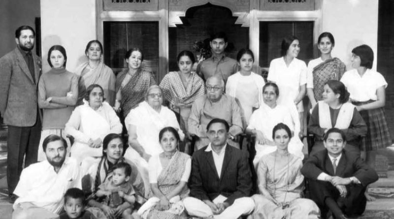 Vikram Sarabhai with his family