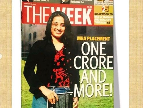 Vineeta Singh's story covered by Week Magazine in 2007