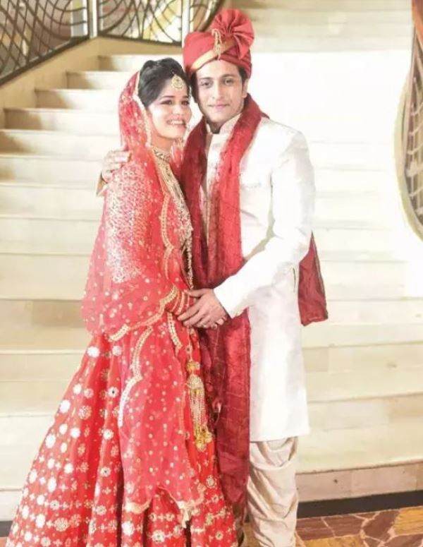 Yash Pandit with his wife Mahima Mishra