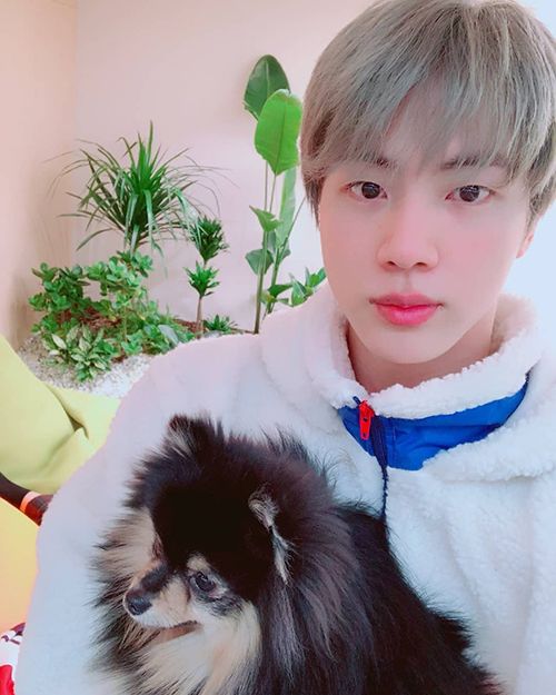 Yeontan with Jin of BTS