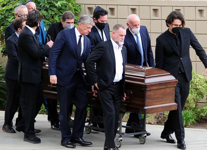A picture from Bob Saget's funeral