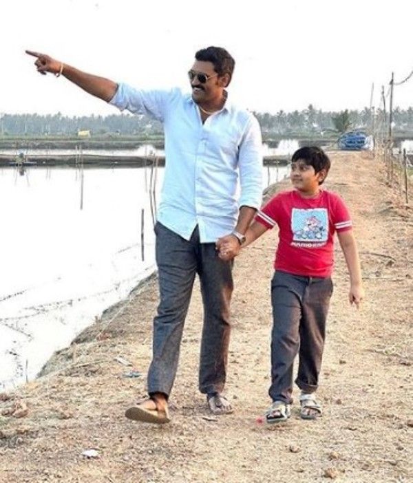 Ajay with his son, Dheeran