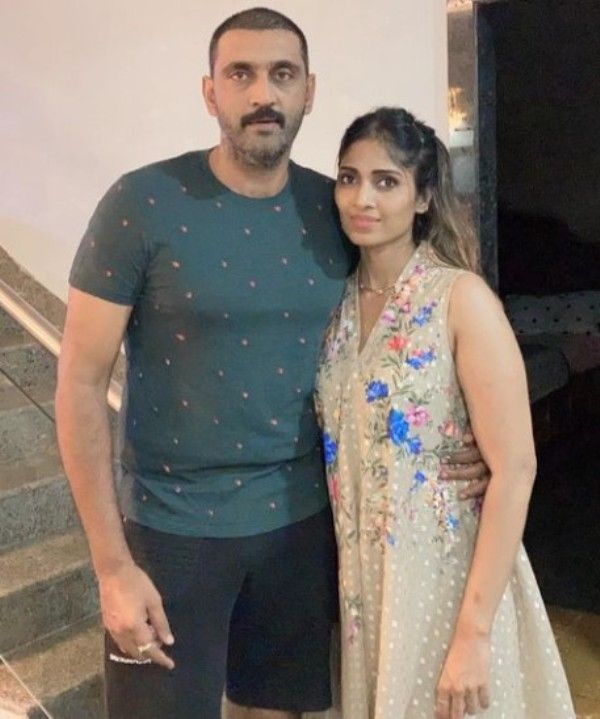 Ajay with his wife