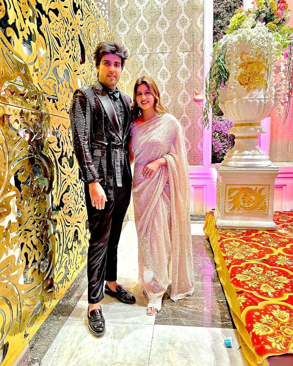 Anjali Arora with her boyfriend Akash Sansanwal