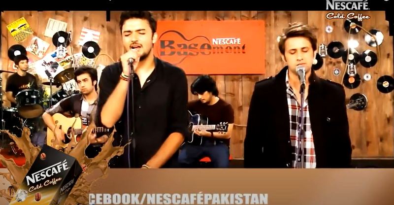 Asfar Hussain on the show 'Nescafe Basement'