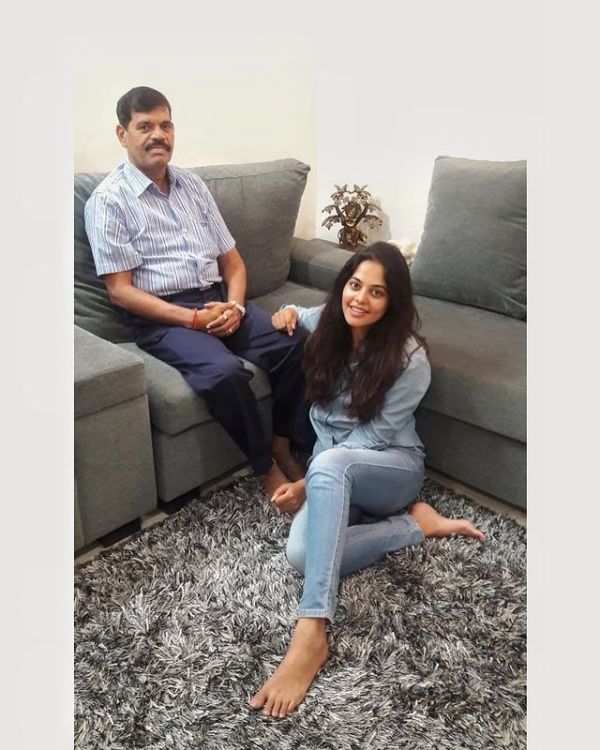 Bindu with her father