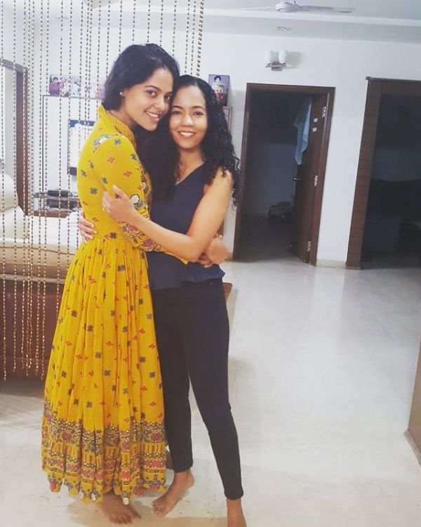 Bindu with her sister