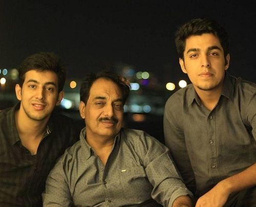 Gagan Arora with his father and brother
