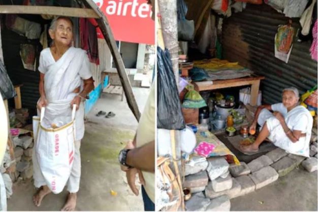Grandniece of freedom fighter Prafulla Chandra Chaki lives in a roadside shanty made of tin and plastic sheets
