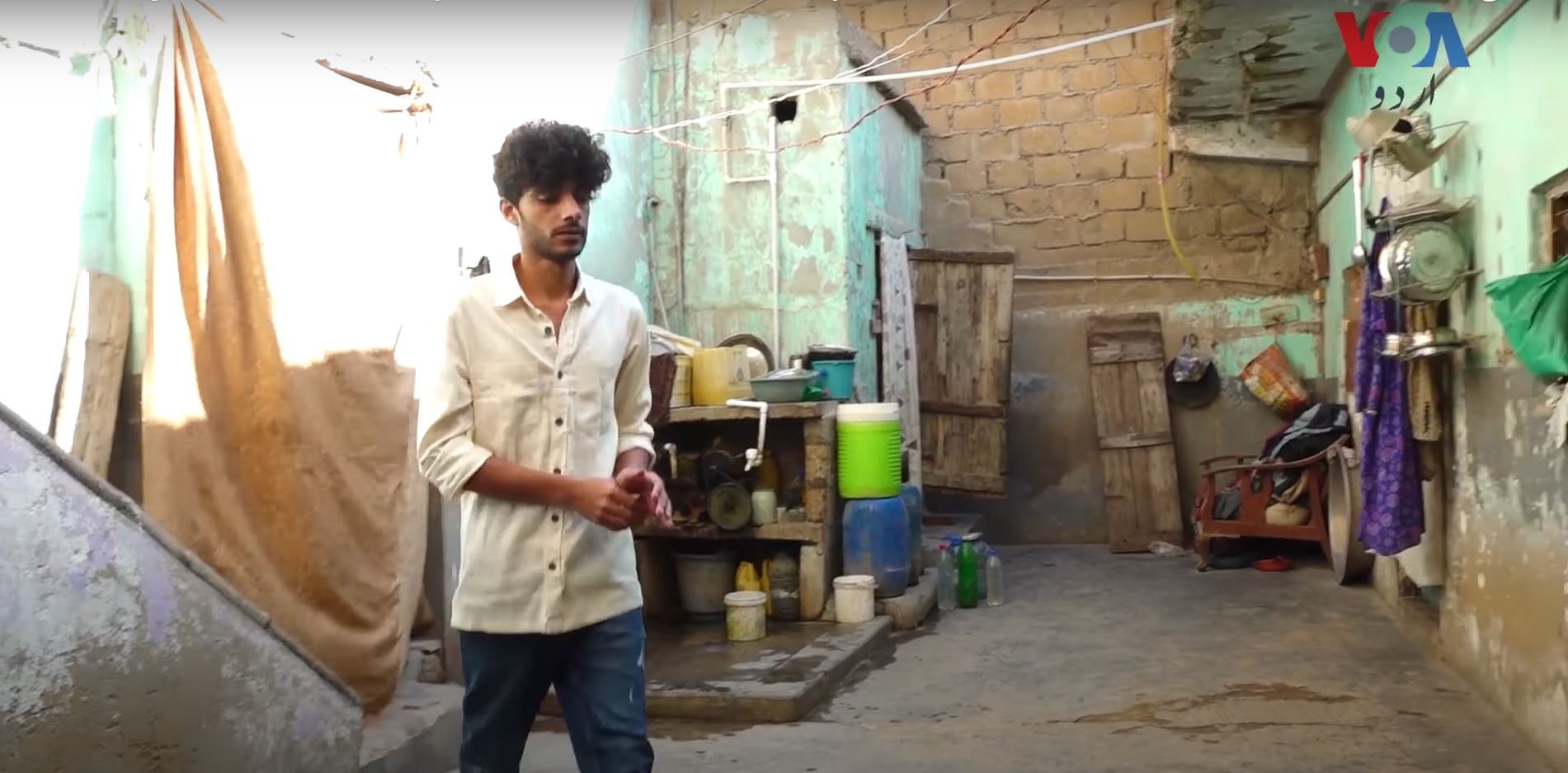 Kaifi Khalil at his home in Lyari