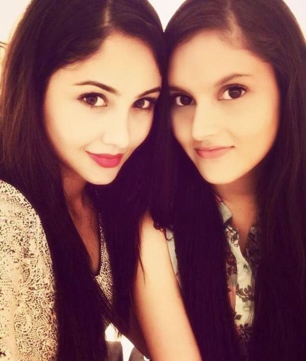 Purva Rana with her sister
