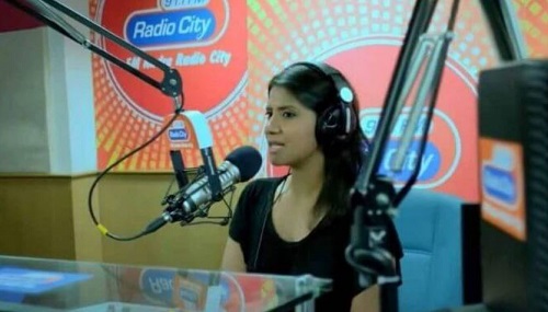 RJ Rachana at her office Radio City