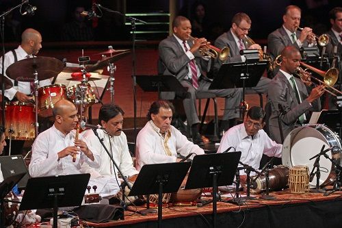 Sachal Jazz Ensemble performing with Lincoln Center Orchestra in New York City