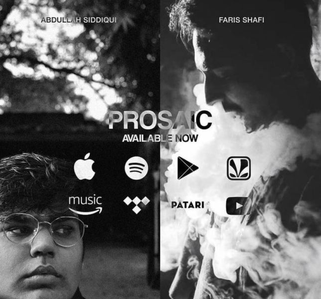 The cover of the music album Prosaic released by Faris Shafi