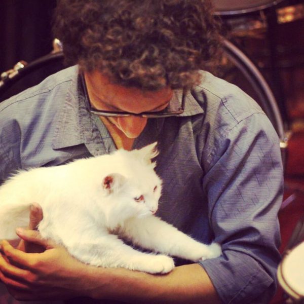 Zain with his cat