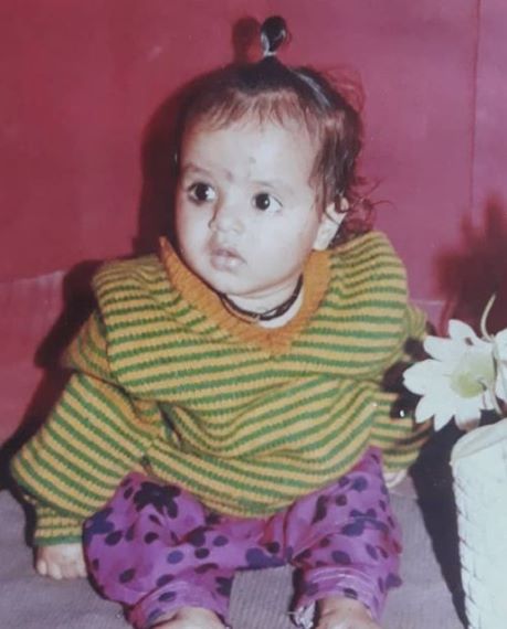 A childhood picture of Renuka Singh Thakur