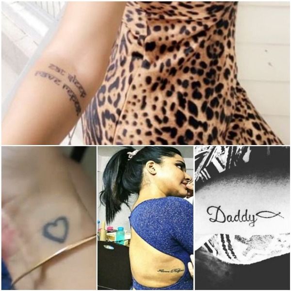 Ashu Reddy's tattoos