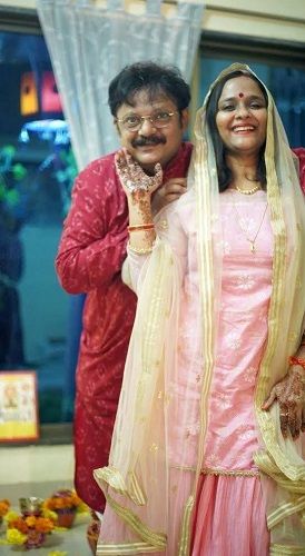 Atul Srivastava and his wife