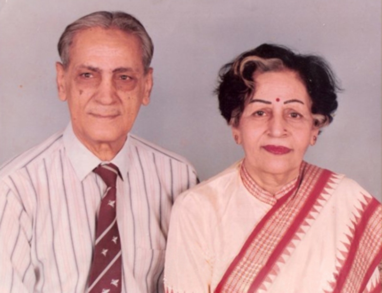 Brigadier M. L. Khetarpal and Mrs. Maheswari Khetarpal, parents of Second Lieutenant Arun Khetarpal, PVC.