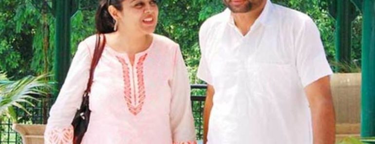 Dr Gurpreet Kaur's husband Bhagwant Mann with his ex-wife