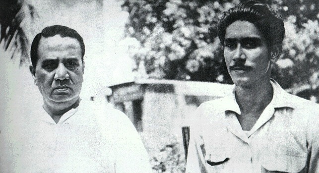 Mujib with his mentor Suhrawardy (left) in 1949