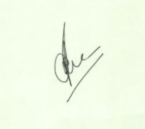 Nitesh Narayan Rane's signature