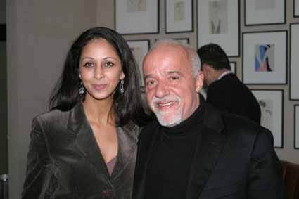 Paulo Coelho with sisiter Sonia Coelho