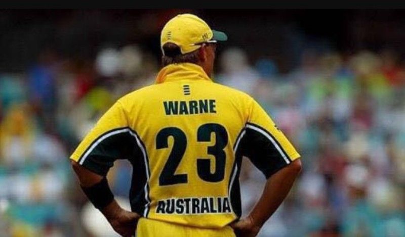 Shane Warne ODI jersey