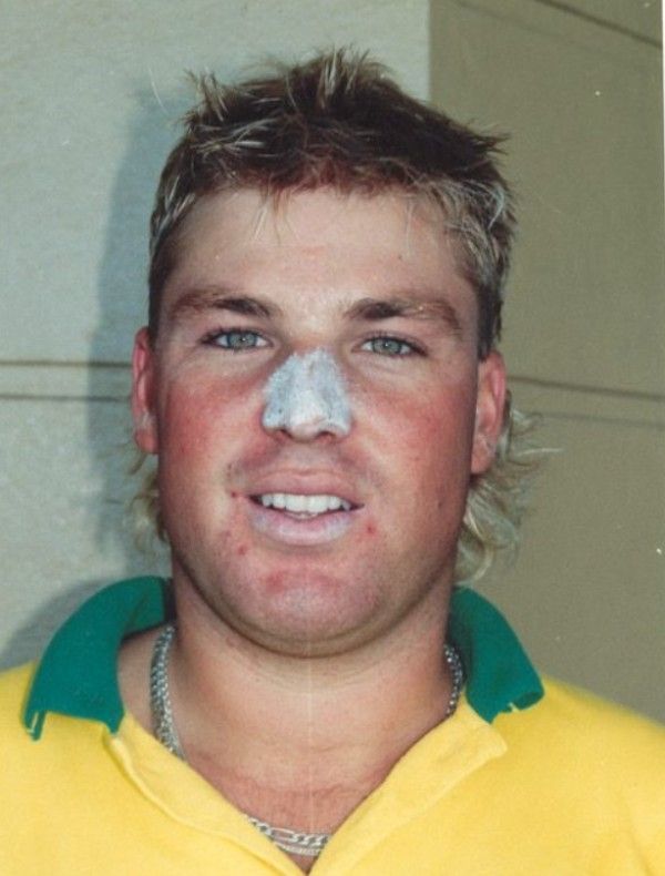 Shane Warne during his early playing days