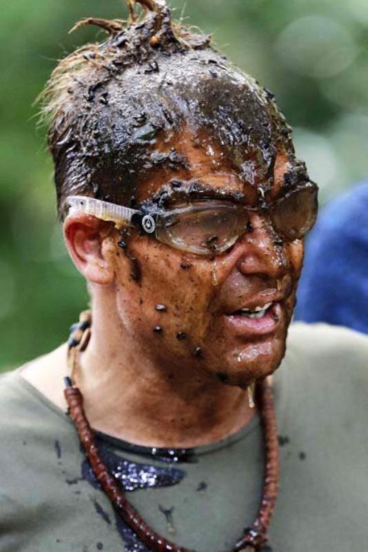 Shane Warne during the shoot of TV show I'm A Celebrity. Get Me Out Of Here