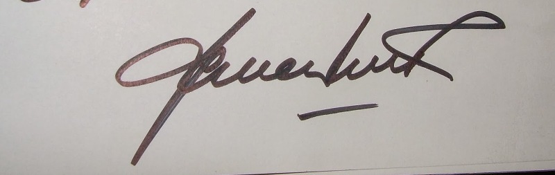 Shane Warne's autograph