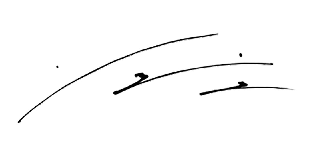Signature of Lee Min-ho