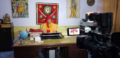 Swami Chakrapani at his office