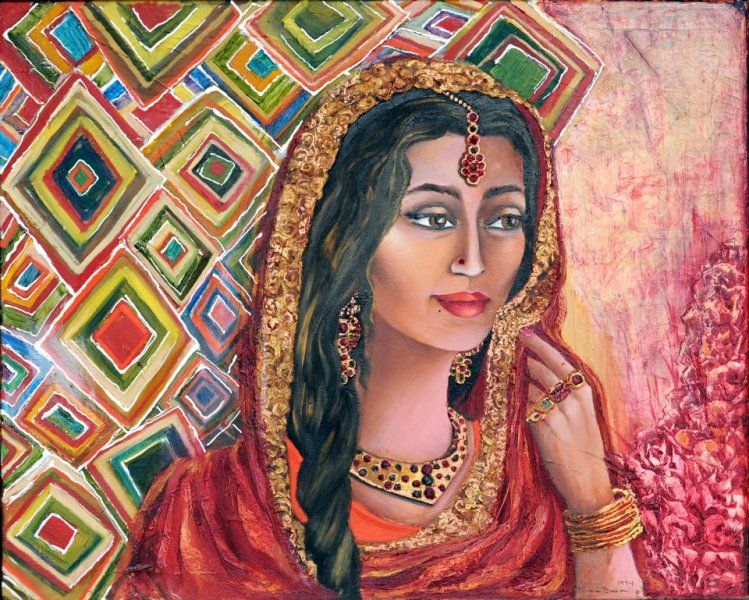 A painting made by Tehmina Durrani
