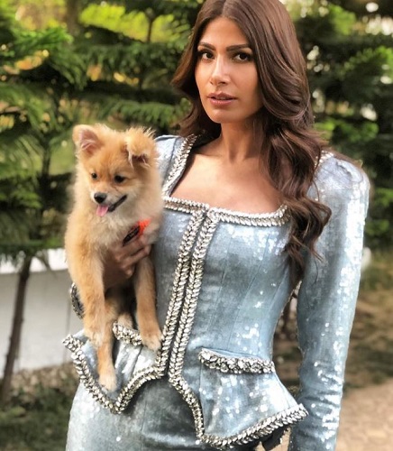 Aasttha Ssidana and her pet dog