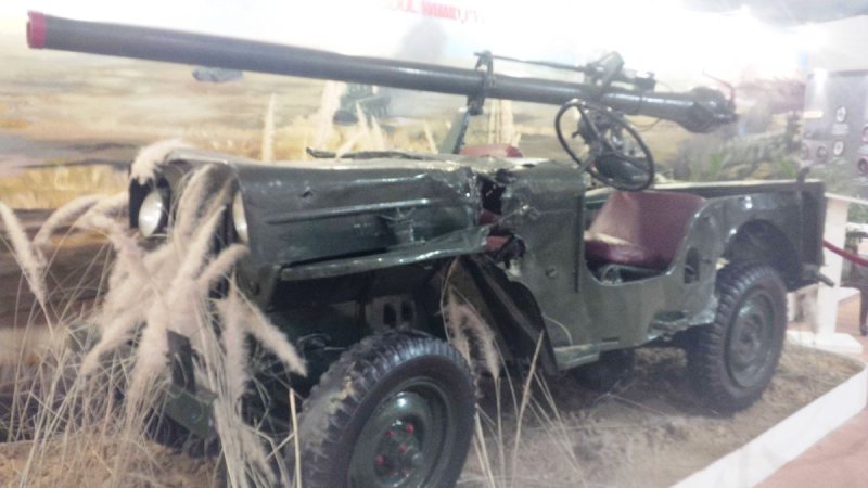 Abdul Hamid's RCL Jeep that was used during the Battle of Asal Uttar