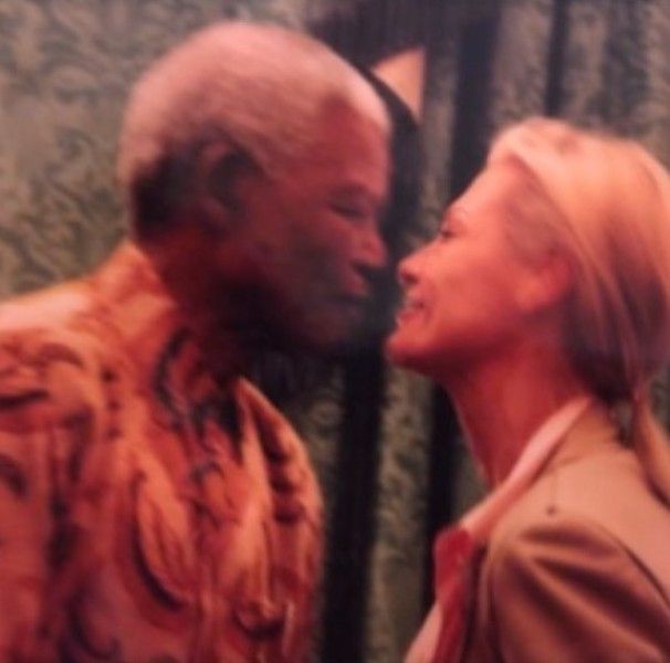 Alison Doody with Nelson Mandela