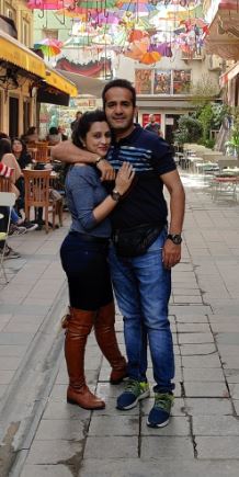Aman Chopra with his wife