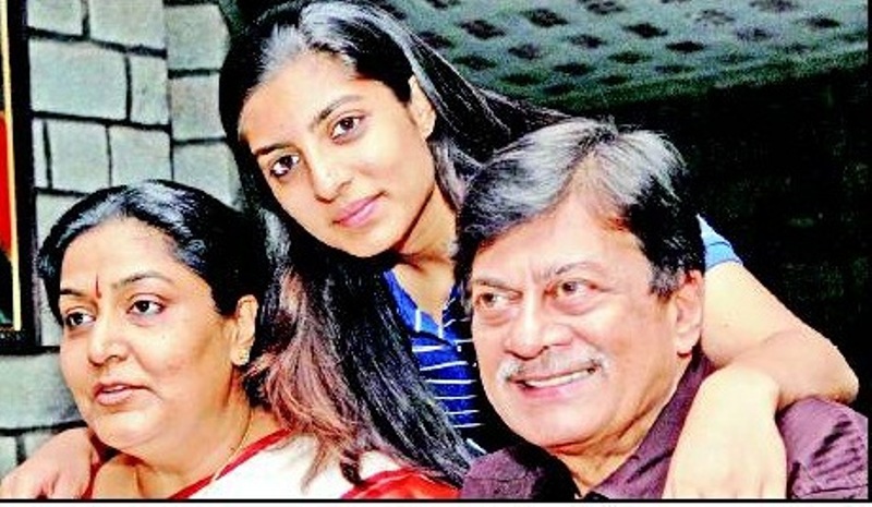 Anant Nag with his father and daughter