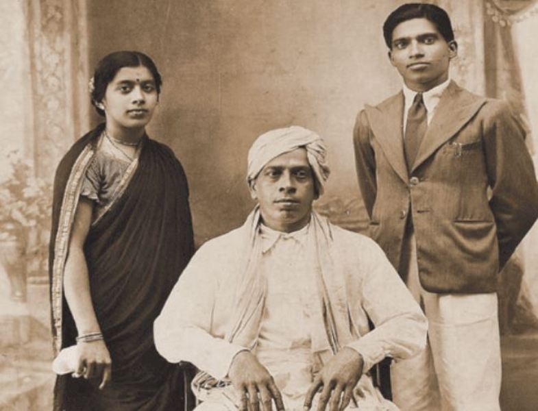 Anant Nag's parents (sides) and his maternal grandfather (center)