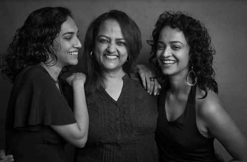 Anjali Sivaraman with her mother and sister