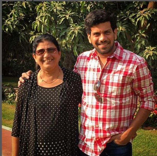 Ashutosh's picture with his mother