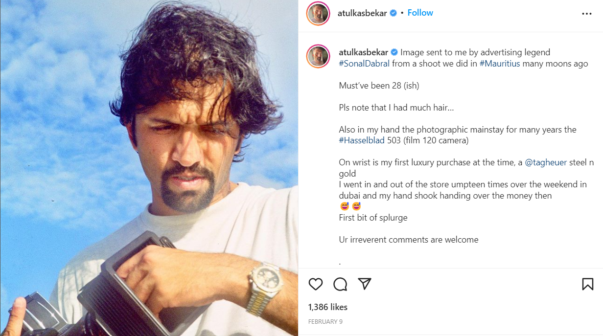 Atul shares his first bought luxury watch
