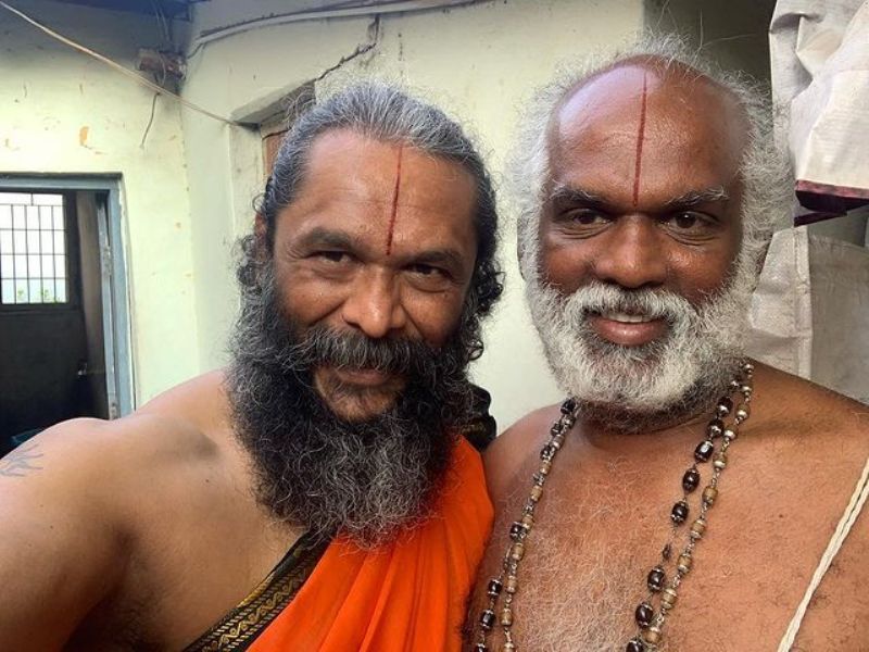Avinash with his Guru