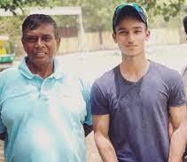 Ayush Badoni with his coach Tarak Sinha