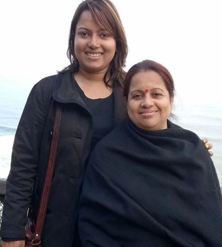 Bulbul Saha and her mother