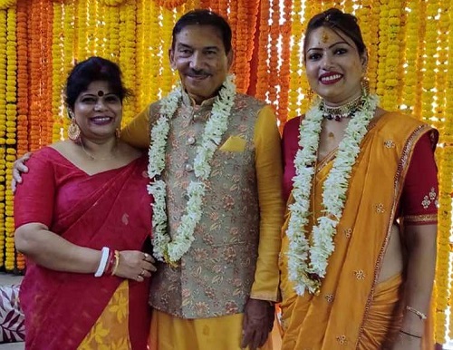 Bulbul Saha with Arun Lal and his first wife