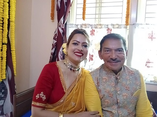 Bulbul Saha with Arun Lal